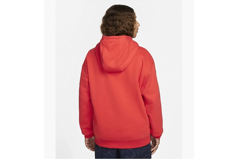 Nike Unisex Φούτερ με Κουκούλα Κόκκινο