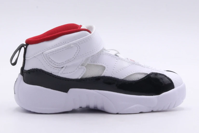 Jordan Jumpman Two Trey Βρεφικά Sneakers Λευκά, Μαύρα, Κόκκινα