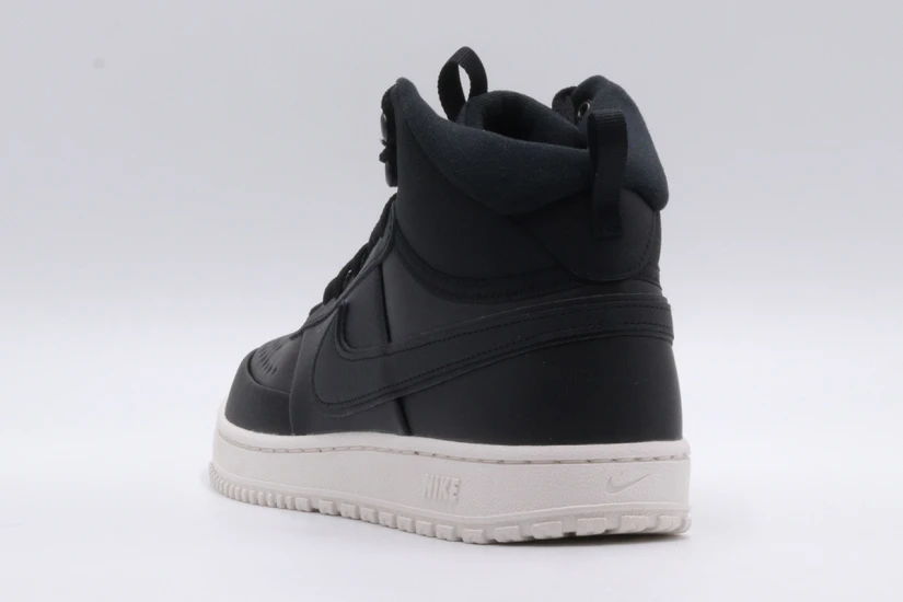 Nike Court Vision Mid Ανδρικά Χειμερινά Sneakers Μαύρα, Λευκά