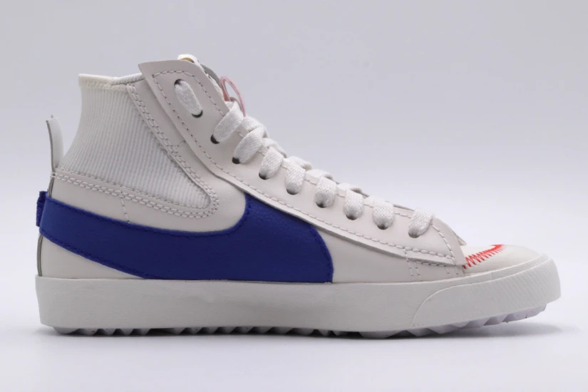 Nike Blazer Mid 77 Jumbo Ανδρικά Sneakers Λευκά, Μπλε