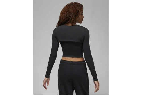 Jordan Dri-Fit 2 In 1 Crop Top Μακρυμάνικο (DV1274 010)