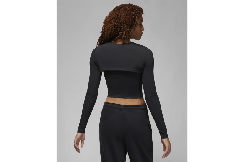 Jordan Dri-Fit 2 In 1 Crop Top Μακρυμάνικο (DV1274 010)