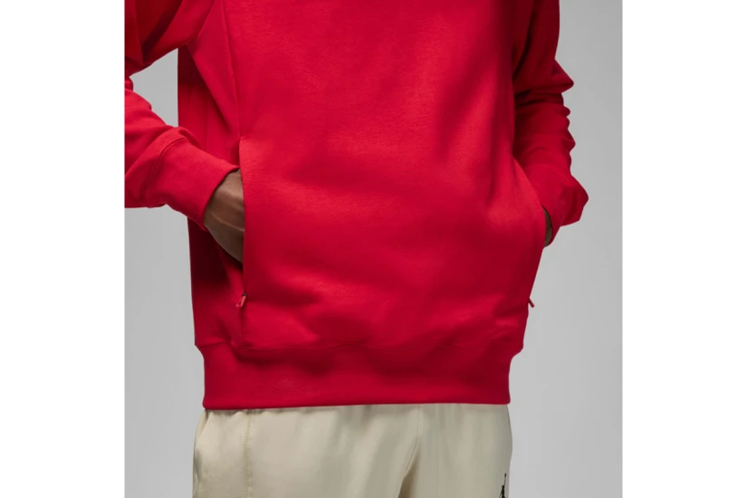 Jordan Dri-FIT Sport Fleece Ανδρική Μακρυμάνικη Μπλούζα Κόκκινη