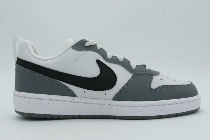Nike Court Borough Low Recraft Sneakers Λευκά, Γκρι Σκούρο, Μαύρα