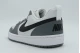 Nike Court Borough Low Recraft Sneakers Λευκά, Γκρι Σκούρο, Μαύρα