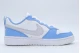 Nike Court Borough Low Recraft Sneakers Λευκά, Γαλάζια, Γκρι Ανοιχτό