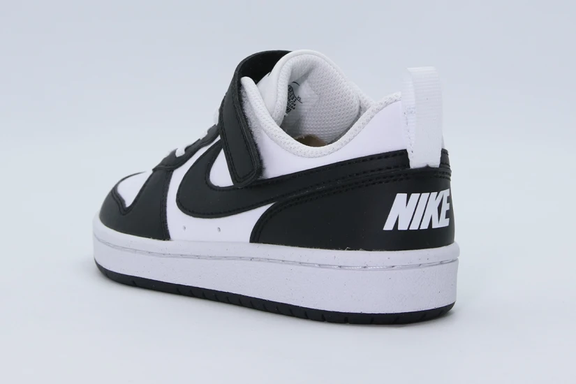 Nike Court Borough Low Recraft Παιδικά Sneakers Λευκά, Μαύρα