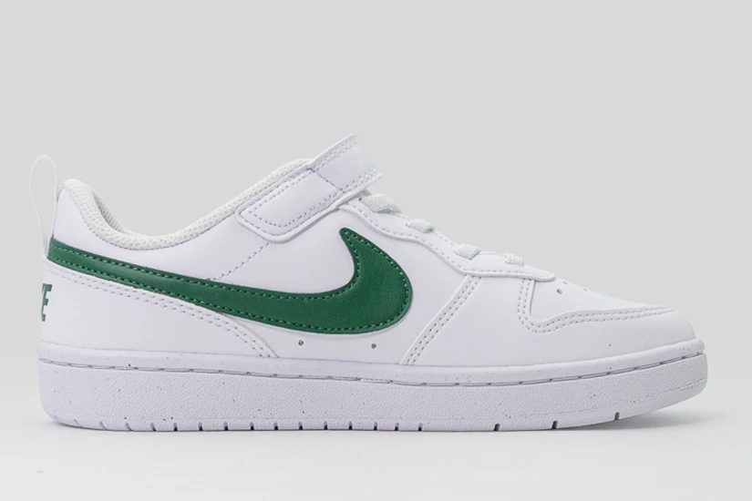 Nike Court Borough Low Recraft Παιδικά Sneakers Λευκά, Κυπαρισσί