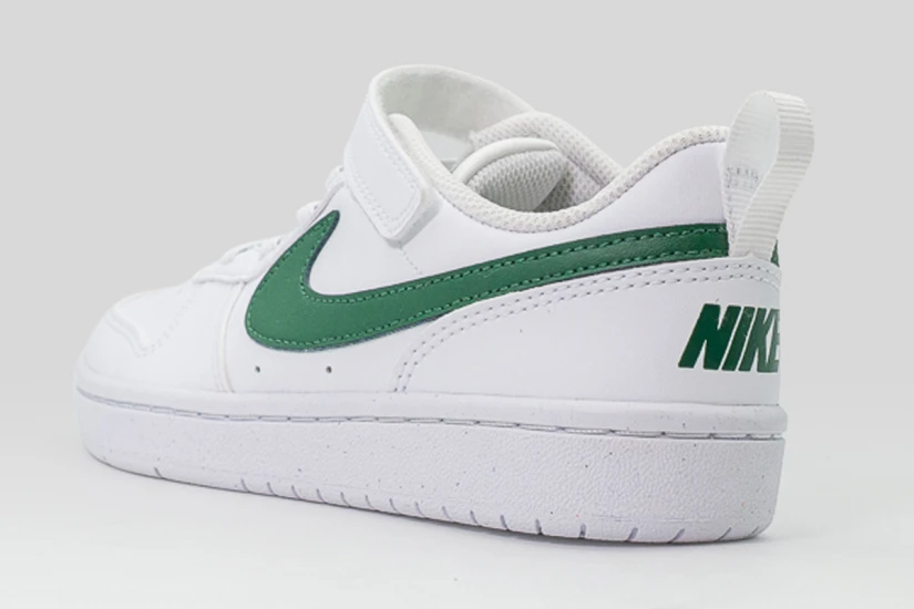 Nike Court Borough Low Recraft Παιδικά Sneakers Λευκά, Κυπαρισσί