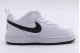 Nike Court Borough Low Recraft Βρεφικά Sneakers Λευκά, Μαύρα