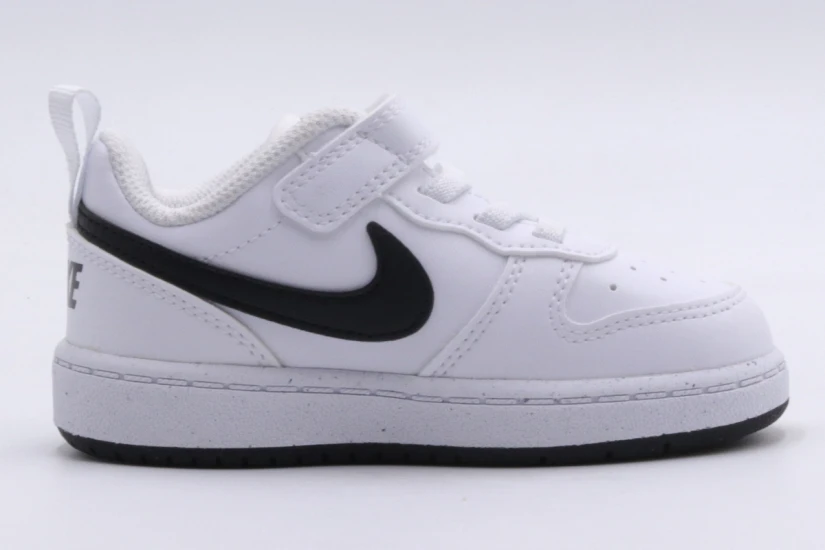 Nike Court Borough Low Recraft Βρεφικά Sneakers Λευκά, Μαύρα