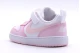 Nike Court Borough Low Recraft Βρεφικά Sneakers Λευκά, Ροζ