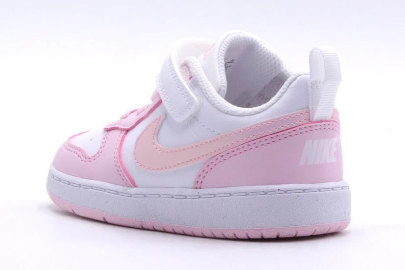 Nike Court Borough Low Recraft Βρεφικά Sneakers Λευκά, Ροζ