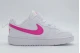 Nike Court Borough Low Recraft Βρεφικά Sneakers Λευκά, Φούξια