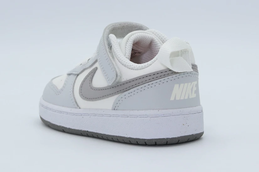 Nike Court Borough Low Recraft Βρεφικά Sneakers Γκρι Ανοιχτό, Λευκά