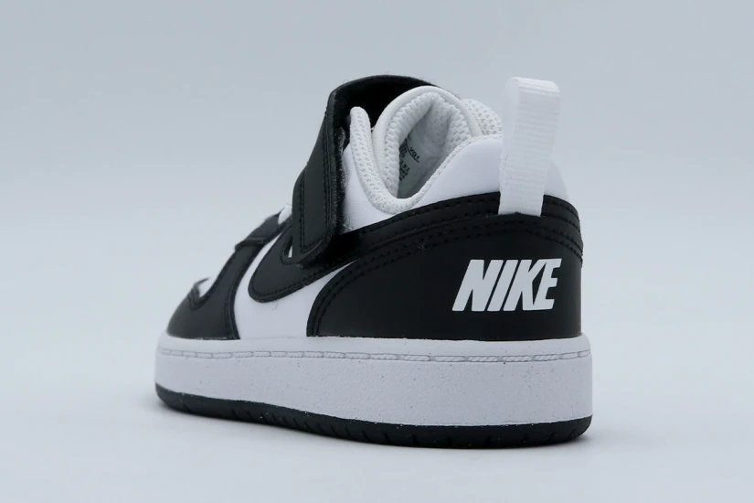 Nike Court Borough Low Recraft Βρεφικά Sneakers Μαύρα, Λευκά