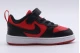 Nike Court Borough Low Recraft Βρεφικά Sneakers Κόκκινα, Μαύρα