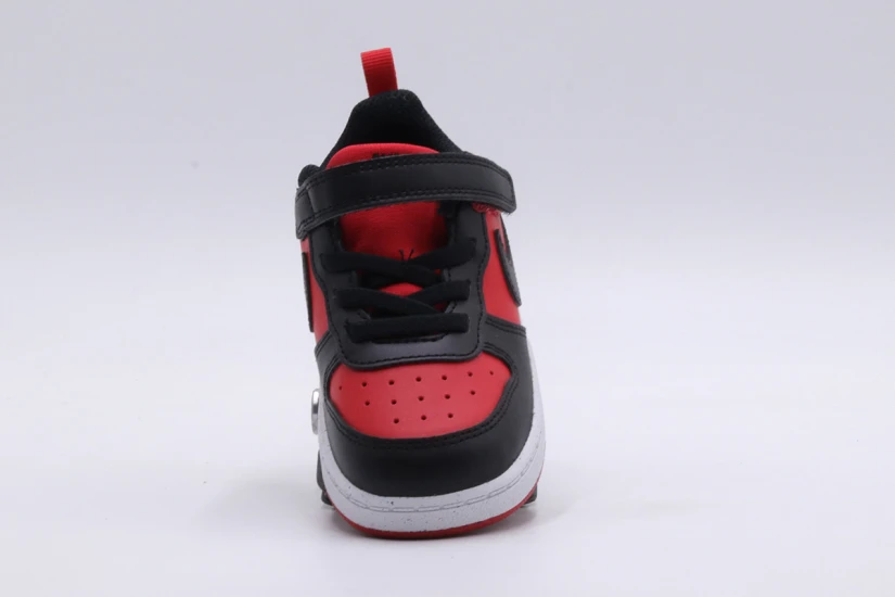 Nike Court Borough Low Recraft Βρεφικά Sneakers Κόκκινα, Μαύρα