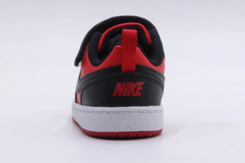 Nike Court Borough Low Recraft Βρεφικά Sneakers Κόκκινα, Μαύρα