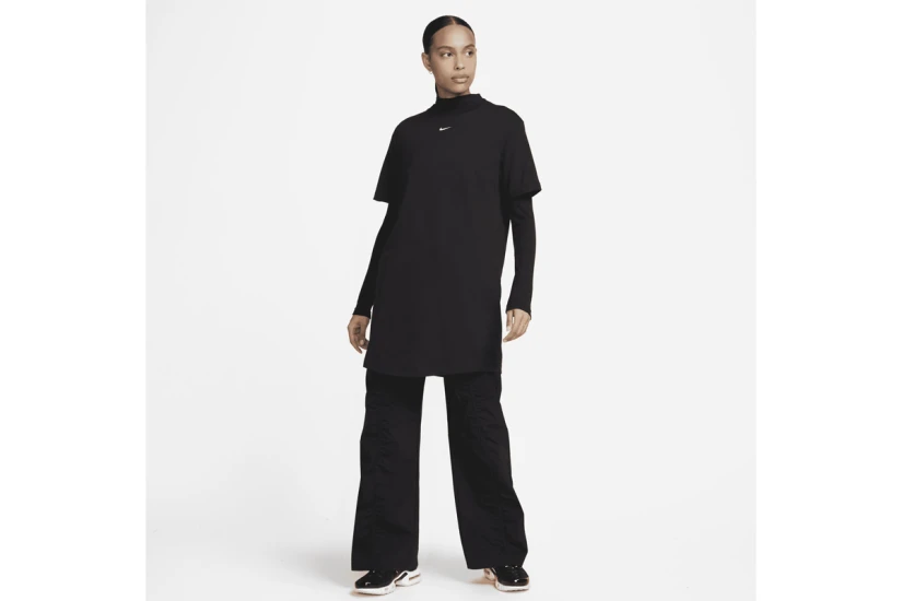 Nike Sportswear Chill Knit Γυναικείο Mini Φόρεμα Μαύρο