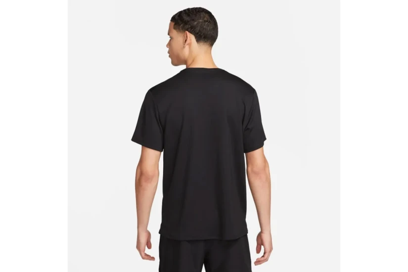 Nike Dri-FIT UV Miler Ανδρικό Κοντομάνικο Αθλητικό T-Shirt Μαύρο