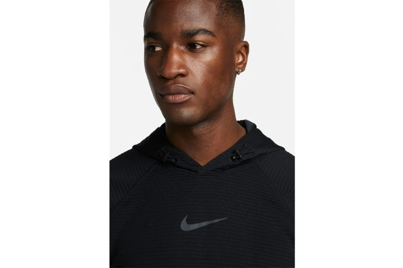 Nike Dri-FIT Ανδρικό Φούτερ με Κουκούλα Μαύρο