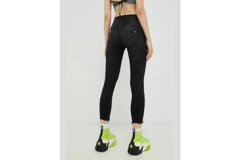 Tommy Jeans Sylvia Γυναικείο Παντελόνι Τζιν Μαύρο