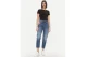Tommy Jeans Slim Essential Rib Γυναικείο Κοντομάνικο T-Shirt