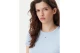 Tommy Jeans Slim Essential Rib Γυναικείο Κοντομάνικο T-Shirt Σιέλ