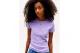 Tommy Jeans Slim Essential Rib Γυναικείο Κοντομάνικο T-Shirt Λιλά