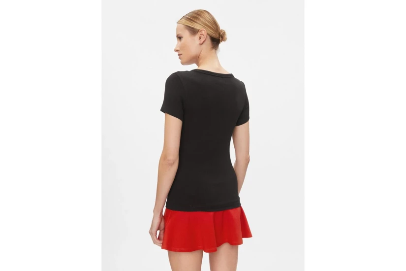 Tommy Jeans Slim Essential Rib Γυναικείο Κοντομάνικο T-Shirt