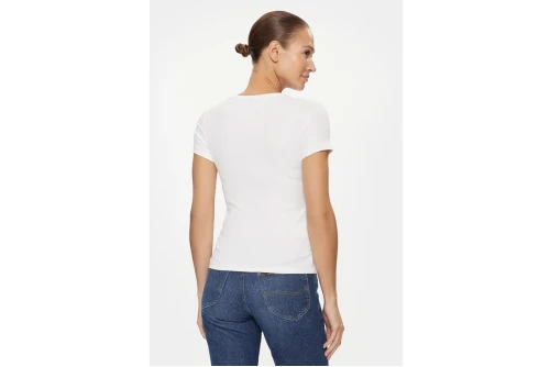 Tommy Jeans Essential V-Neck Slim Fit T-Shirt Γυναικείο (DW0DW17385 YBR)