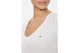 Tommy Jeans Essential Rib Γυναικείο Κοντομάνικο T-Shirt Λευκό