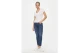 Tommy Jeans Essential Rib Γυναικείο Κοντομάνικο T-Shirt Λευκό
