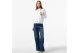 Tommy Jeans Drawcord Logo Boxy Γυναικείο Φούτερ Με Κουκούλα Λευκό