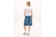 Tommy Jeans Badge Ribbed Slim Fit Γυναικείο Κοντομάνικο T-Shirt Ροζ