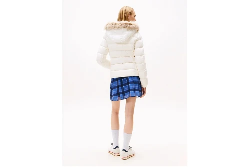 Tommy Jeans Shiny Water Repellent Down Μπουφάν Puffer Γυναικείο (DW0DW18312 YBL)