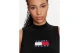 Tommy Jeans Γυναικεία Αμάνικη Μπλούζα Μαύρη