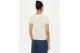 Tommy Jeans Γυναικείο Pointelle Κοντομάνικο T-Shirt Λευκό