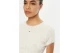Tommy Jeans Γυναικείο Pointelle Κοντομάνικο T-Shirt Λευκό