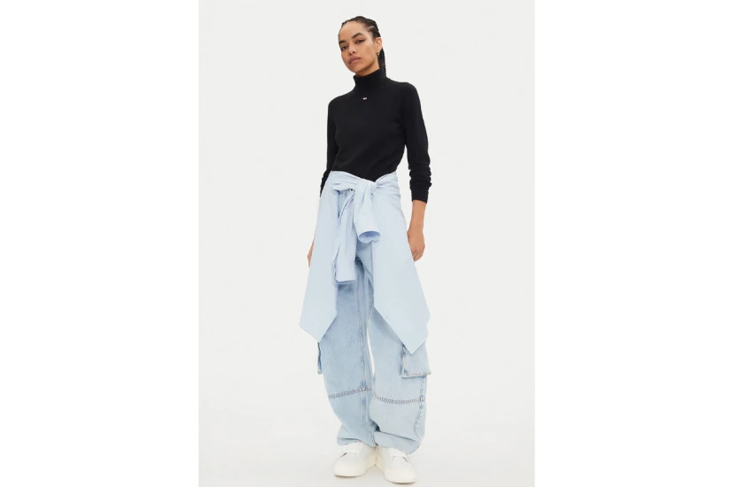 Tommy Jeans Essential Turtleneck Γυναικεία Μακρυμάνικη Μπλούζα