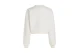Tommy Jeans Teddy Zip Thru Γυναικείο Sherpa Μπουφάν Λευκό