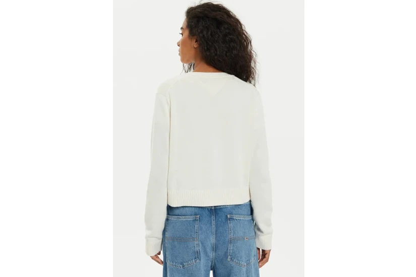 Tommy Jeans Essential Badge Cardigan Γυναικεία Πλεκτή Ζακέτα