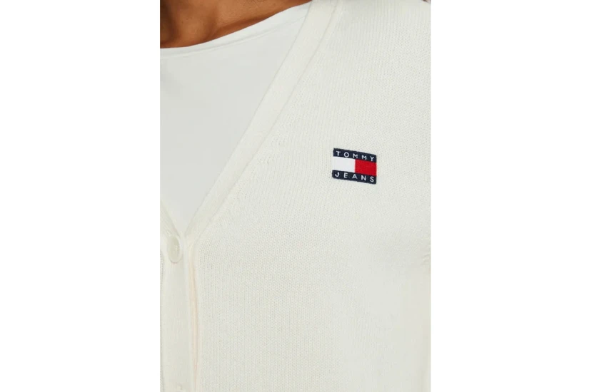 Tommy Jeans Essential Badge Cardigan Γυναικεία Πλεκτή Ζακέτα