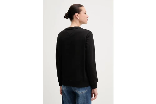 Tommy Jeans Brushed Fleece Μπλούζα Με Λαιμόκοψη Γυναικεία (DW0DW19959 BDS)