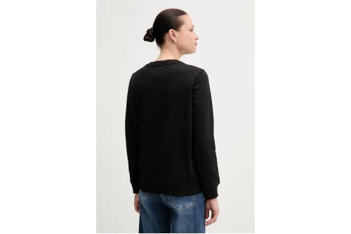 Tommy Jeans Brushed Fleece Μπλούζα Με Λαιμόκοψη Γυναικεία (DW0DW19959 BDS)