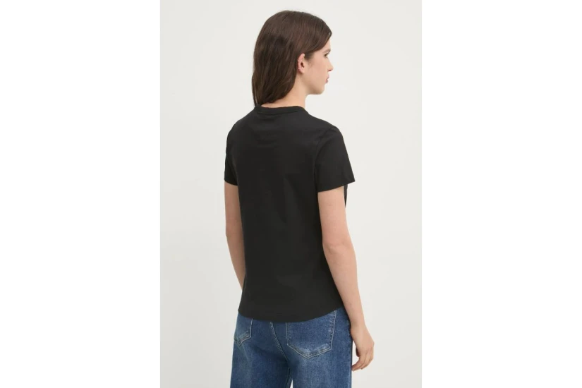 Tommy Jeans Γυναικείο Κοντομάνικο T-Shirt Μαύρο
