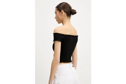 Tommy Jeans Smock Crop Top Κοντομάνικο Γυναικείο (DW0DW20238 BDS)