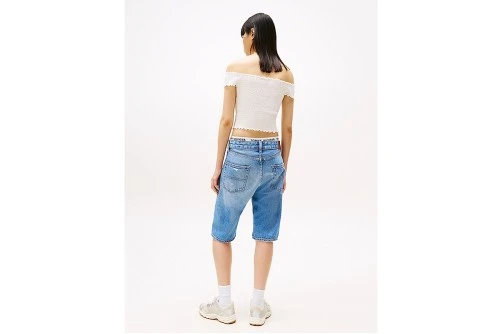 Tommy Jeans Smock Crop Top Κοντομάνικο Γυναικείο (DW0DW20238 YBL)