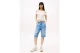 Tommy Jeans Γυναικείο Smock Crop Top Λευκό